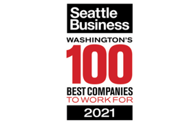 Seattle Business Washington's 100 Best Companies to Work For 2021 logo.